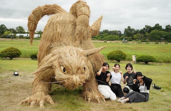 日本「稻草藝術節」．10月限定